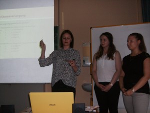 Unsere Pflegeschülerinnen die uns in der Gruppe besuchten